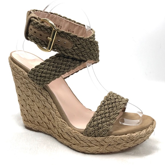 Stuart Weitzman Alex Espadrille Wedge Sandal 8.5